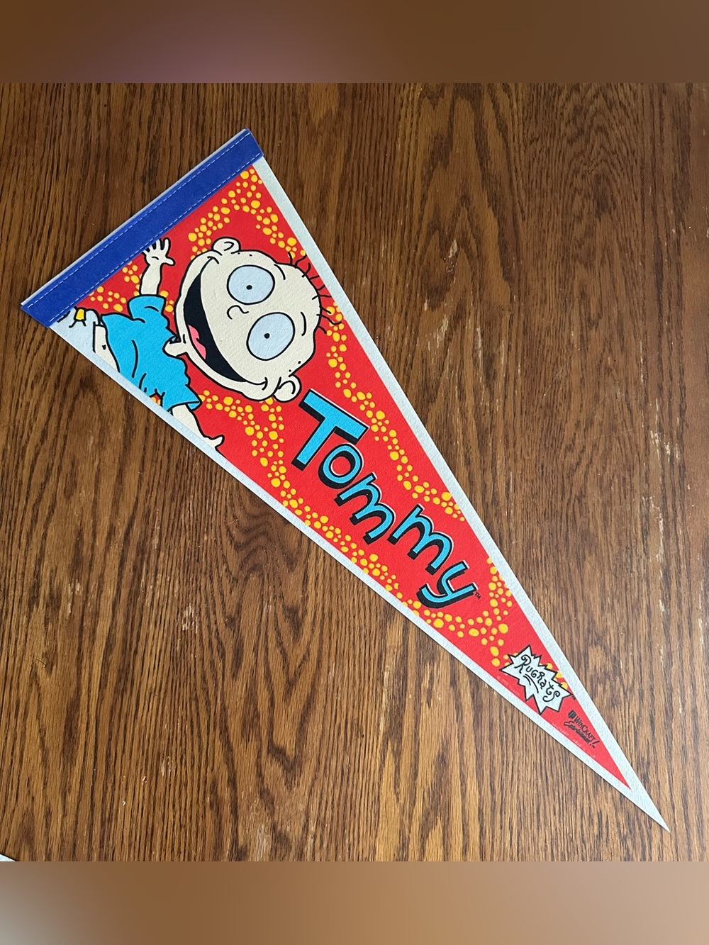 Vintage 1998 Rugrats Tommy Pickles Pennant - New Old Stock NOS Pristine Conditio - Picture 2 of 3